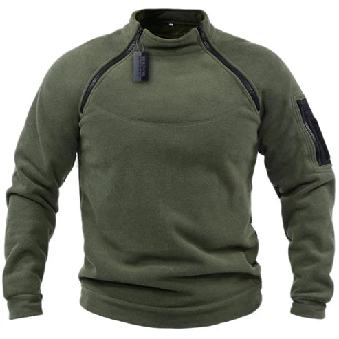 Iversen™ Torsten - Militærstil Fleece-Pullover