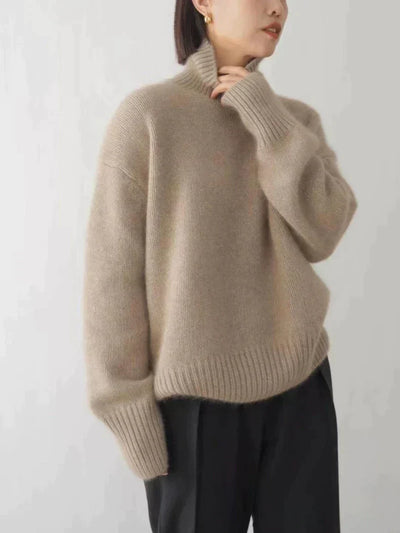 Iversen™ Dorthe - Behagelig, strikket, blød turtleneck sweater