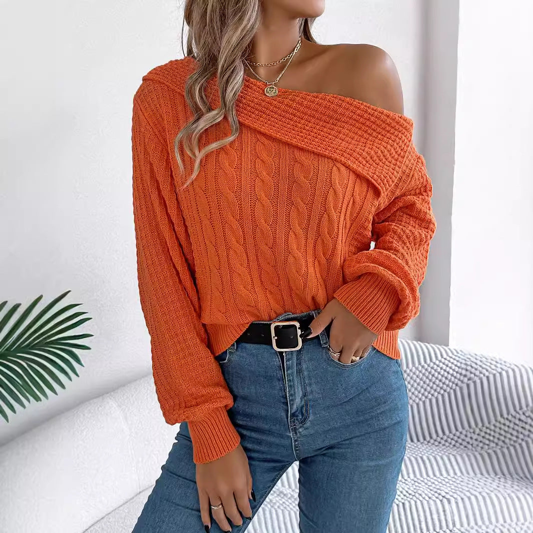 Iversen™ Zoie - lækker off-shoulder strik