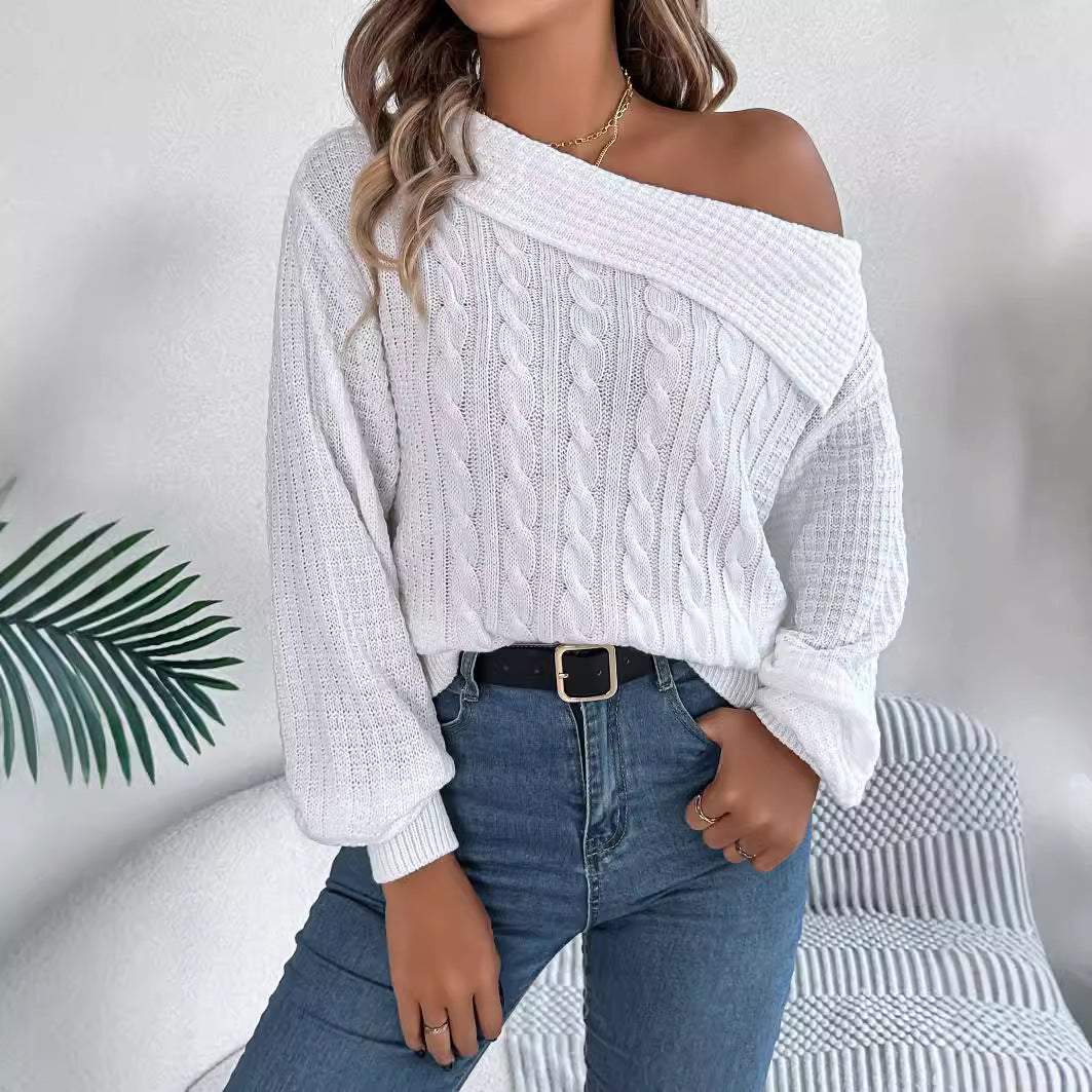 Iversen™ Zoie - lækker off-shoulder strik