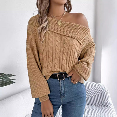 Iversen™ Zoie - lækker off-shoulder strik