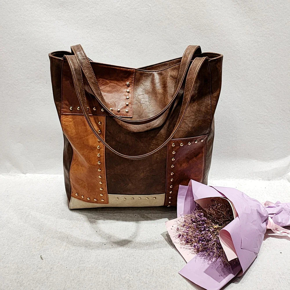 Iversen™ Dagny | Vintage Patchwork Luxe Taske