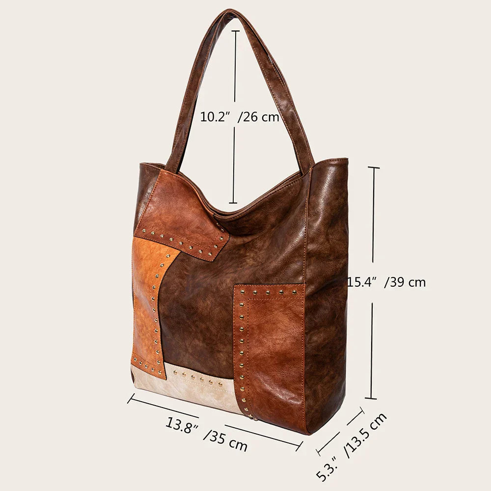 Iversen™ Dagny | Vintage Patchwork Luxe Taske