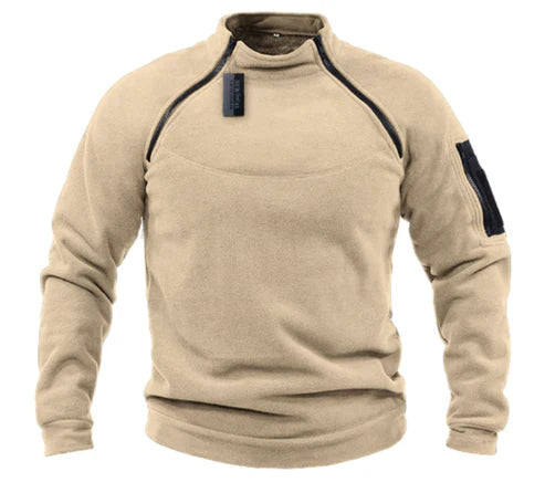 Iversen™ Torsten - Militærstil Fleece-Pullover